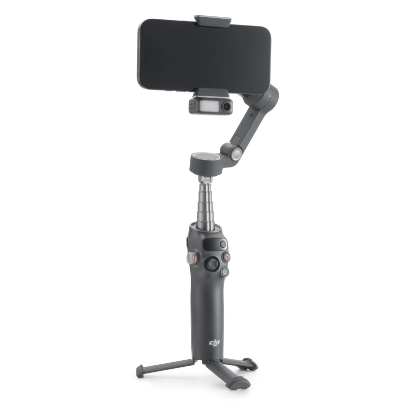 DJI Osmo Mobile 8 - s tripodem i wysięgnikiem