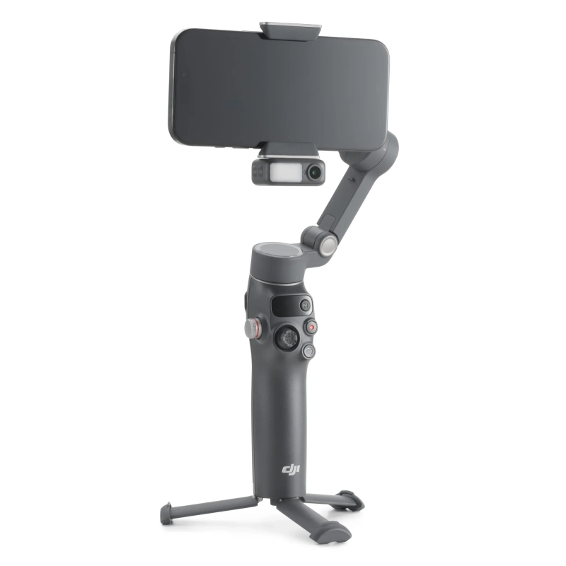 DJI Osmo Mobile 8 - z telefonem zamocowanym poziomo