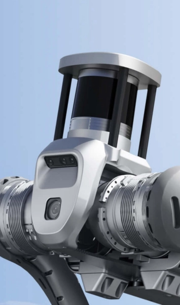 Unitree Helios 5515 LiDAR zamontowany na robocie czteronożnym