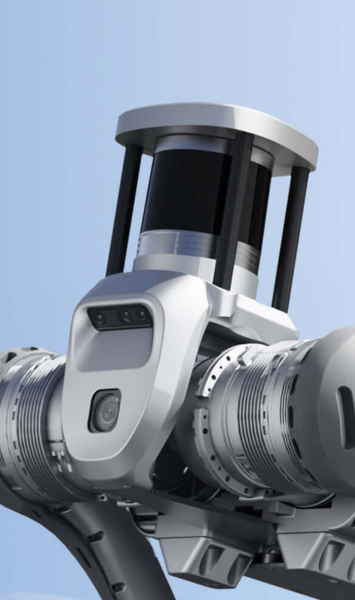 Unitree Helios 5515 LiDAR zamontowany na robocie czteronożnym