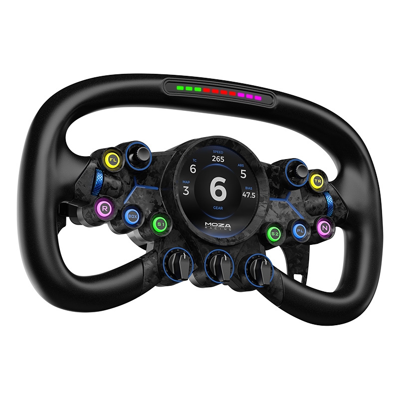 Moza Racing Vision GS RS064 pasek LED RPM z 10 diodami i funkcją flag sygnalizacyjnych