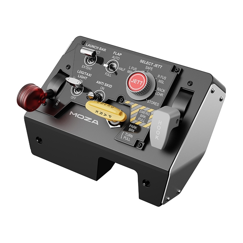 Moza Racing MTLP AS009 panel startowania i lądowania inspirowany kokpitem F/A-18