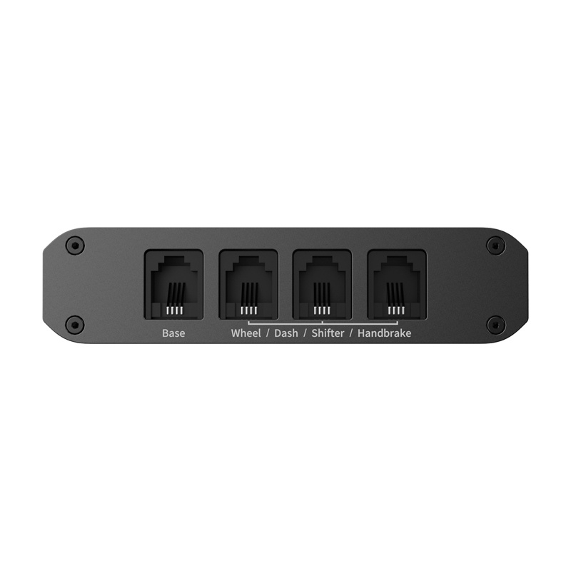 Tylny panel huba MOZA RS050 z portami Pedal USB i Auxiliary Power
