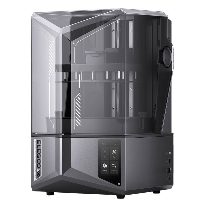 Zbliżenie na 10-calowy ekran 12K Mono LCD Saturn 4 Ultra