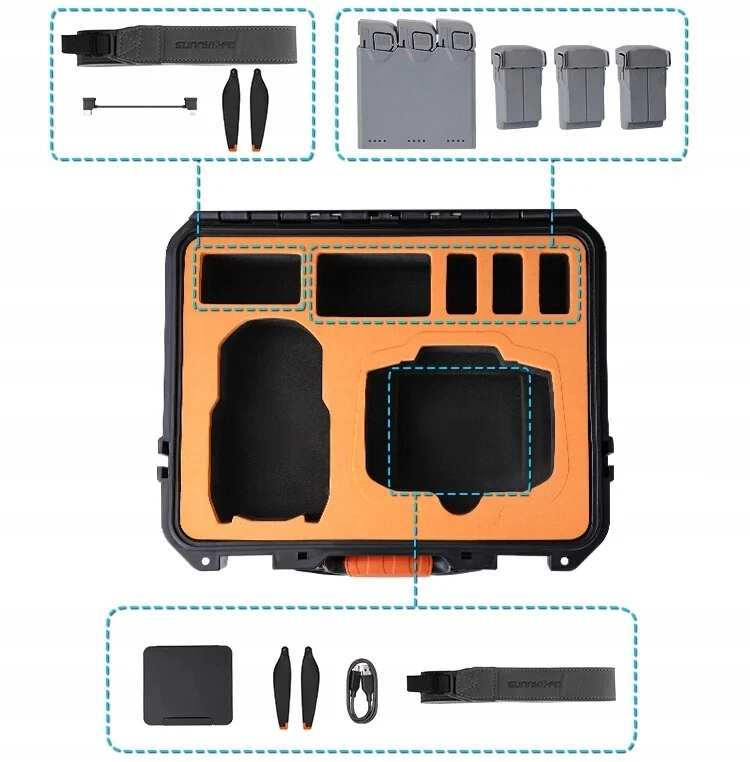 Wodoodporna walizka Sunnylife do DJI Mini 5 Pro Fly More Combo