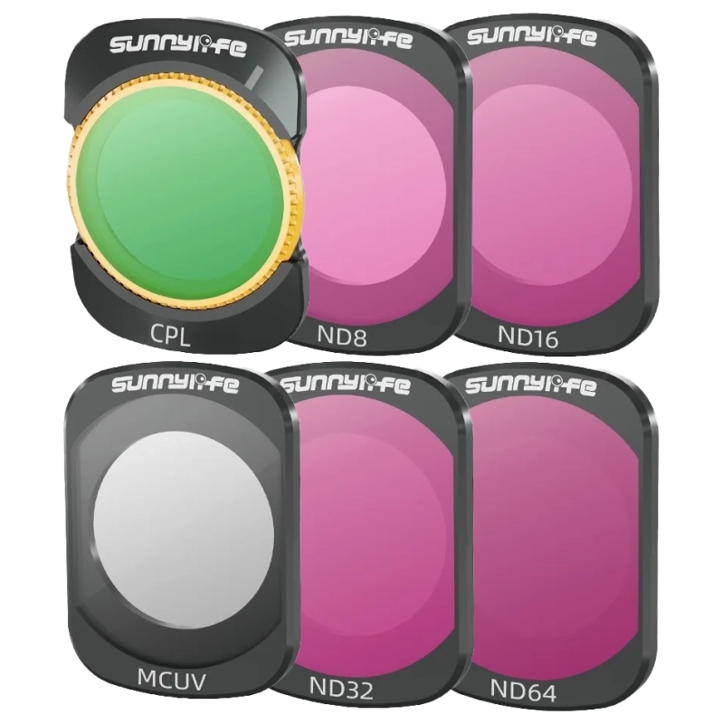 Zestaw-6-filtrow-Sunnylife-do-DJI-Pocket-3-CPL-MCUV-ND