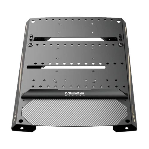 Mocowanie do pedałów Moza Racing RS083 o solidnej stalowej konstrukcji.