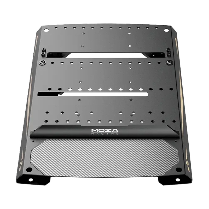 Mocowanie do pedałów Moza Racing RS083 o solidnej stalowej konstrukcji.