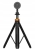 Statyw magnetyczny K&F Concept 162cm z zamontowanym smartfonem w plenerze.