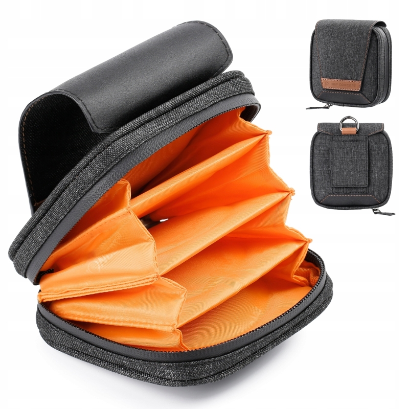 Etui na filtry K&F Concept z magnetycznym zapięciem i wodoodpornym zamkiem.