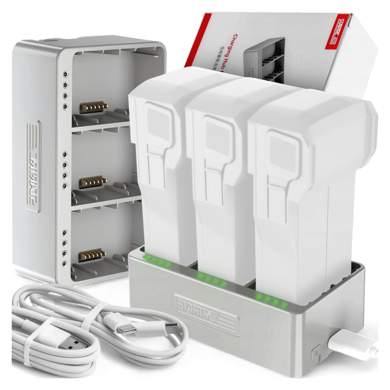 Hub Ładowarka Do Baterii Akumulatorów 3w1 DJI Mini 5 Pro  4 Pro  3 Pro 3.png