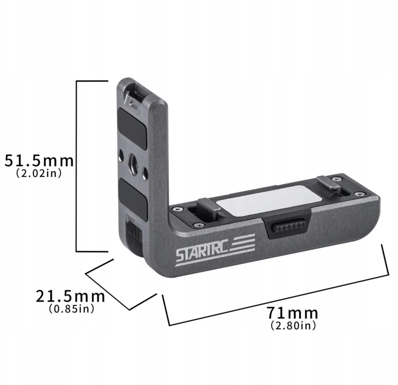 Szybkie mocowanie STARTRC L-Shape do kamery DJI Osmo Action 5 Pro / 4 / 3