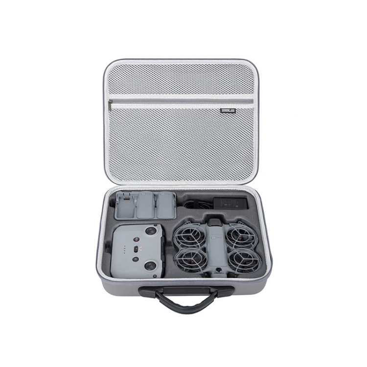 Szara torba transportowa STARTRC dedykowana do zestawu DJI Neo 2 Fly More Combo.