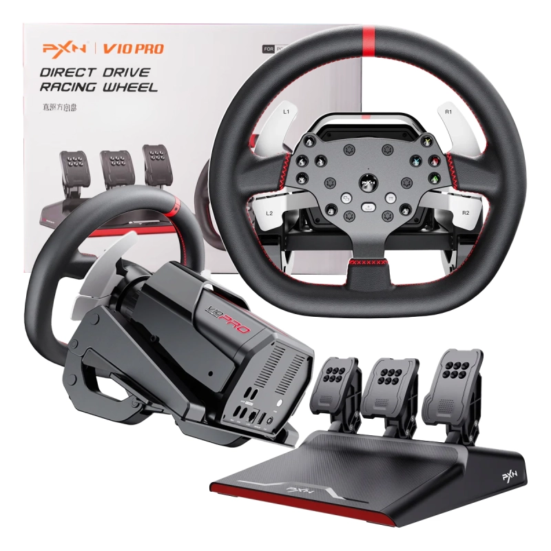 PXN V10 Pro — kierownica Direct Drive + pedały - flystore.pl