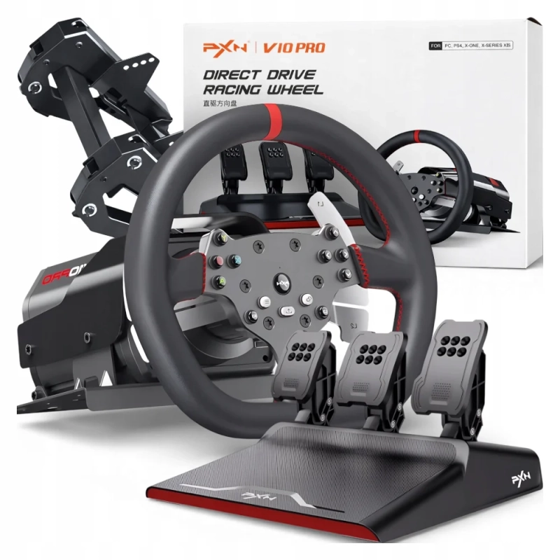 PXN V10 Pro — kierownica Direct Drive + pedały