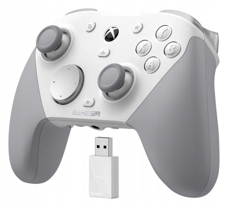 Biały kontroler bezprzewodowy GameSir G7 Pro dedykowany do konsoli Xbox i PC.