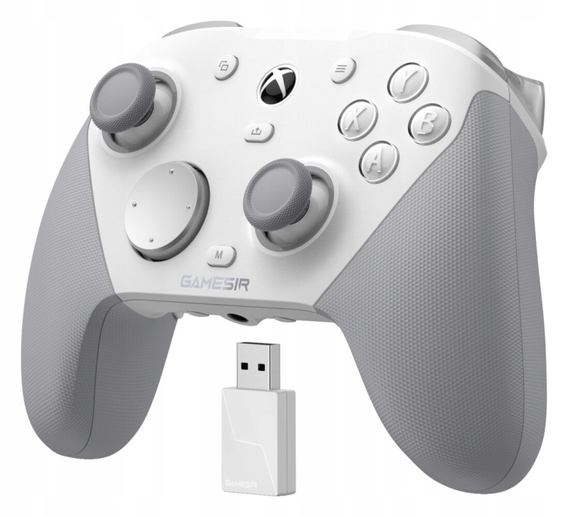 Biały kontroler bezprzewodowy GameSir G7 Pro dedykowany do konsoli Xbox i PC.