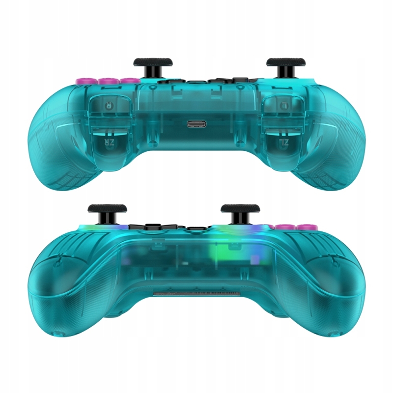 Zaawansowane silniki HD Rumble odpowiadające za wibracje w kontrolerze gamingowym.