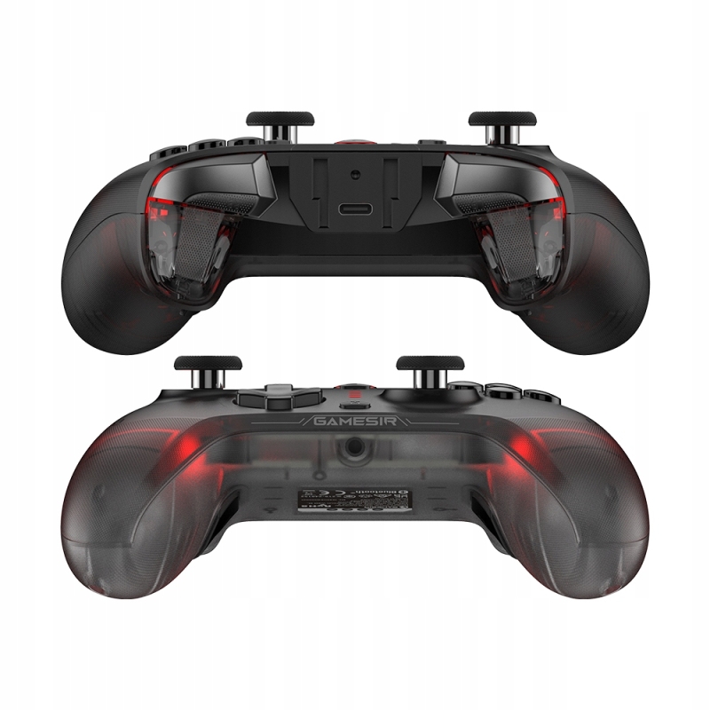 Innowacyjne drążki Mag-Res TMR w czarnym padzie GameSir Cyclone 2.