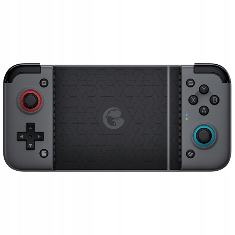 Pad GameSir X2 Bluetooth założony na nowoczesny smartfon i gotowy do grania w chmurze.