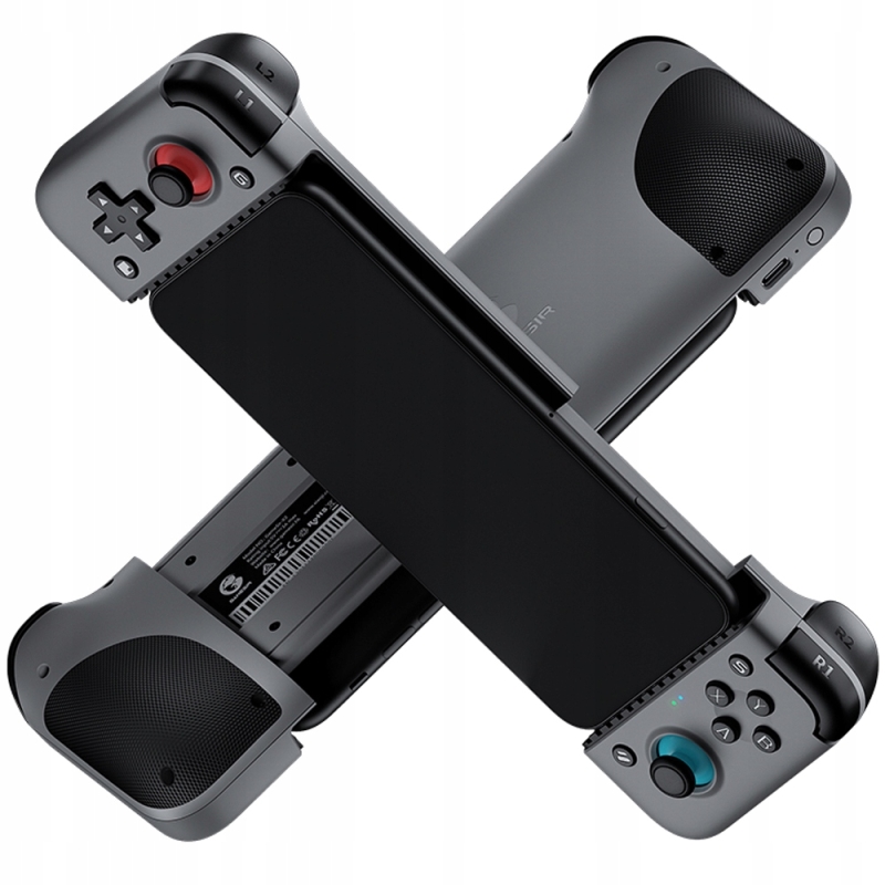 Joysticki e-sportowe i przyciski kierunkowe w mobilnym padzie GameSir X2.