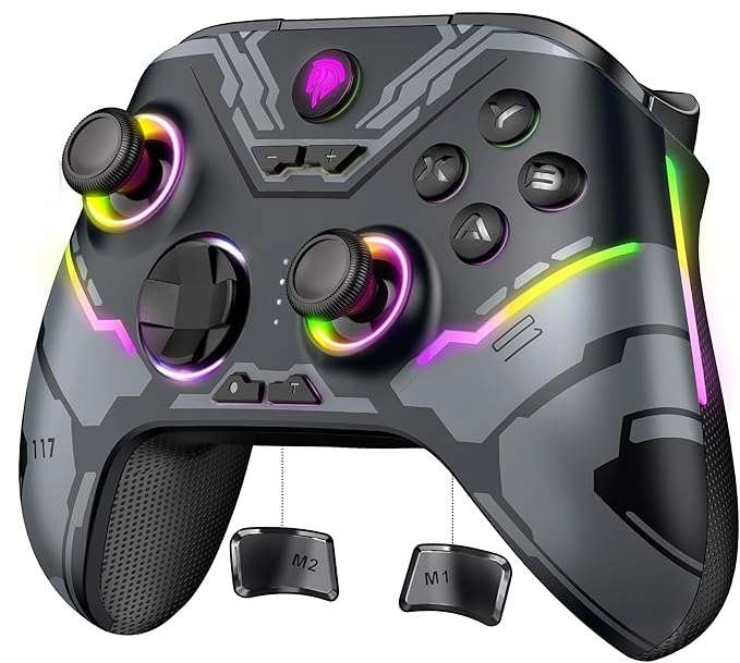 Wieloplatformowy pad EasySMX X15 kompatybilny z komputerem PC i konsolą Nintendo Switch.
