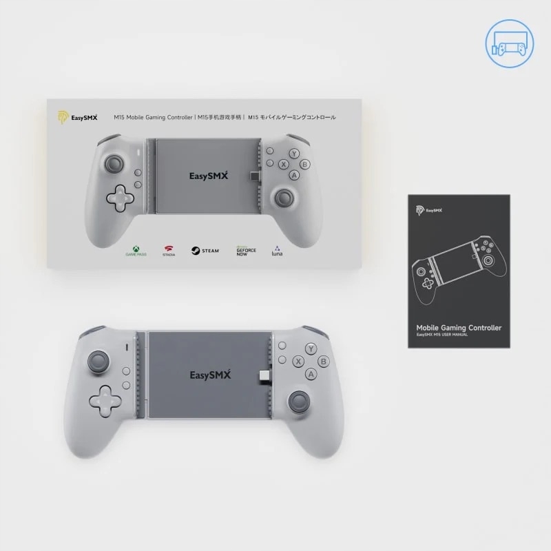 Rozsuwany kontroler mobilny EasySMX M15 z bezpośrednim złączem USB-C i Bluetooth.