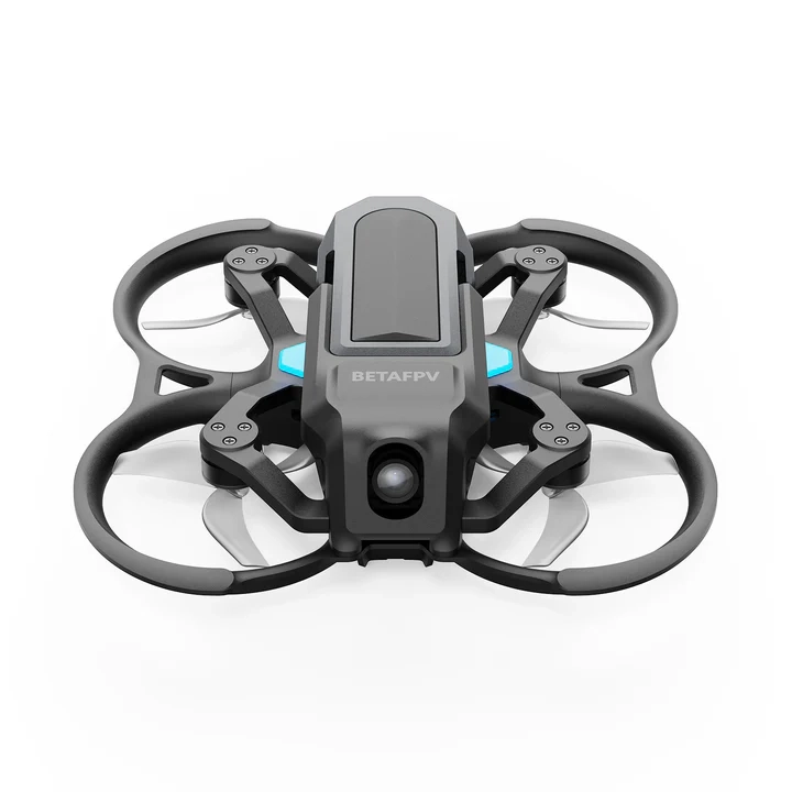 Zestaw startowy FPV zawierający drona, gogle VR04 i aparaturę sterującą.