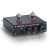 Front urządzenia Fosi Audio BOX X4 zawierający aluminiowe potencjometry i wejście słuchawkowe.