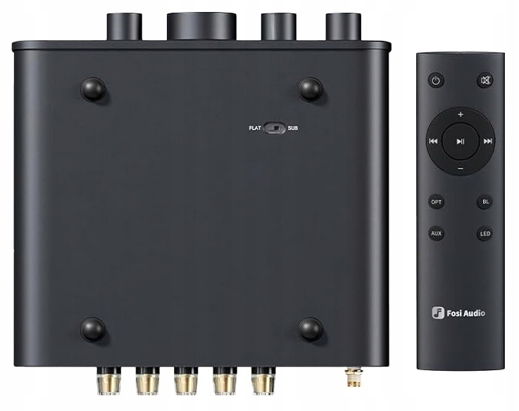 Tylny panel Fosi Audio HT4S wyposażony w terminale dla pięciu głośników pasywnych.