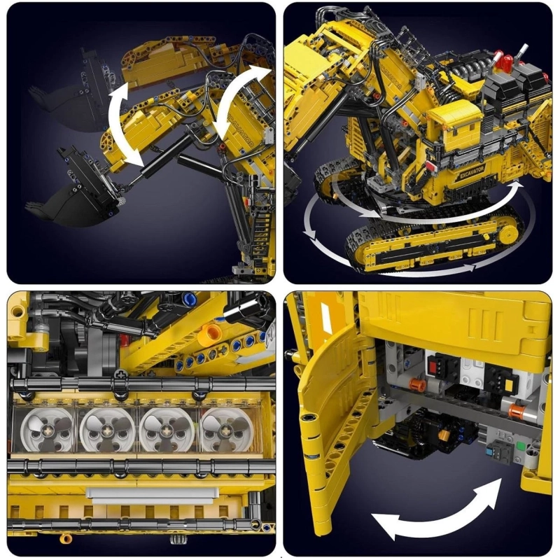 Klocki Mould King 17070 - koparka Liebherr R 9800