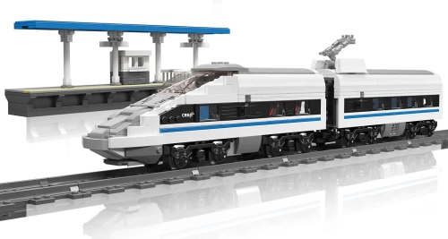 Klocki Mould King 12021 - zdalnie sterowany model pociągu