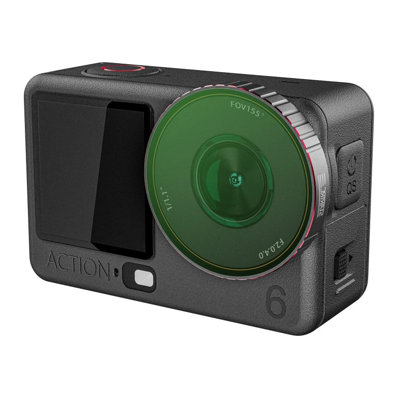 Zestaw czterech profesjonalnych filtrów ND i CPL STARTRC do kamery DJI Action 6.
