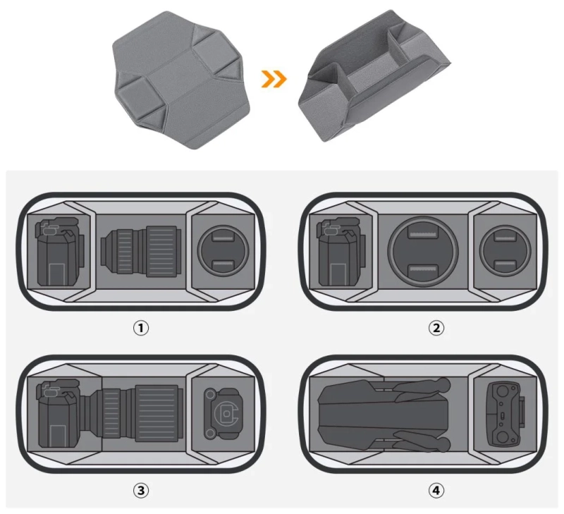 Torba fotograficzna K&F Concept 10L na aparat drona kamerę
