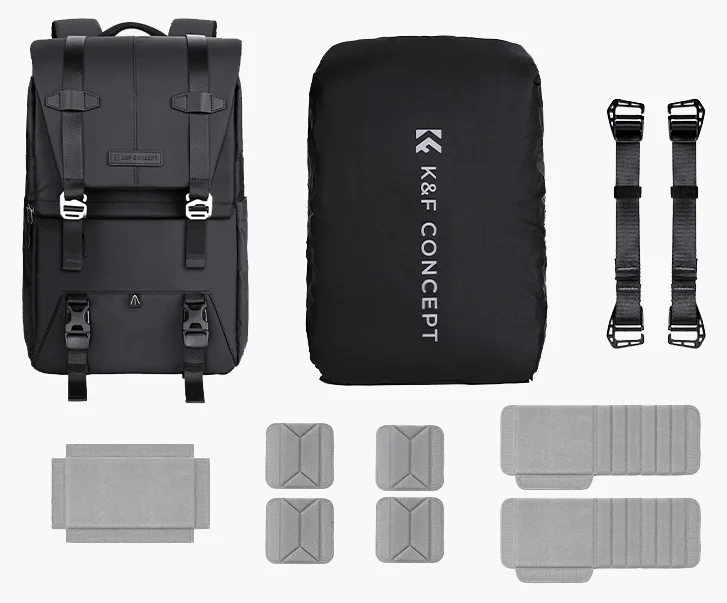 Plecak fotograficzny K&F Concept 20L + pokrowiec przeciwdeszczowy