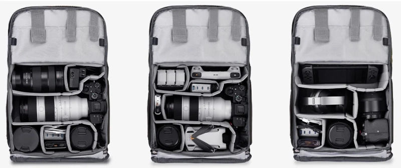Plecak fotograficzny K&F Concept 20L + pokrowiec przeciwdeszczowy