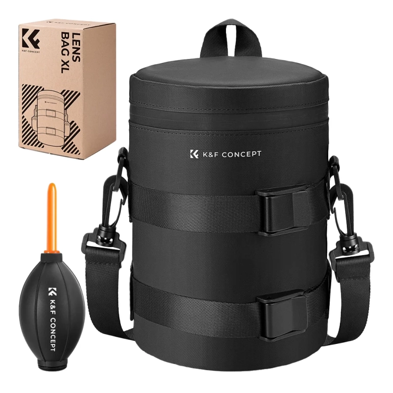 Wodoodporny pokrowiec na obiektywy K&F Concept XL z paskiem