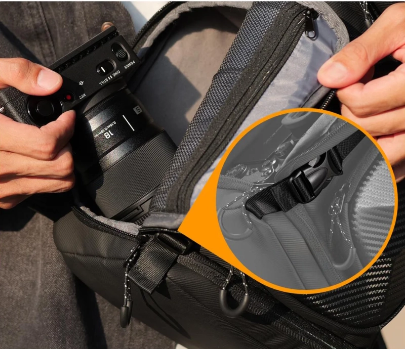 Plecak fotograficzny K&F Concept z twardą skorupą