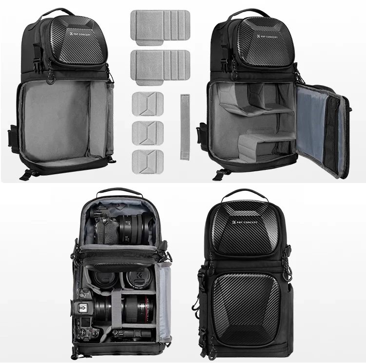 Plecak fotograficzny K&F Concept z twardą skorupą