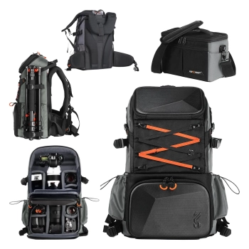 Plecak fotograficzny K&F 32L z pokrowcem przeciwdeszczowym