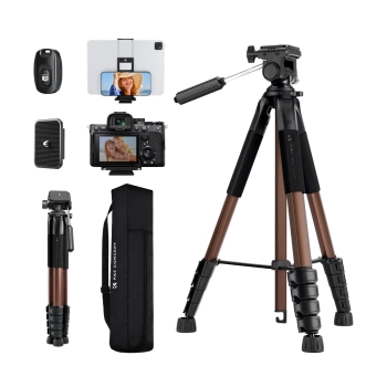 Statyw fotograficzny 75" K&F Concept lekki do aparatu telefonu z pilotem BT