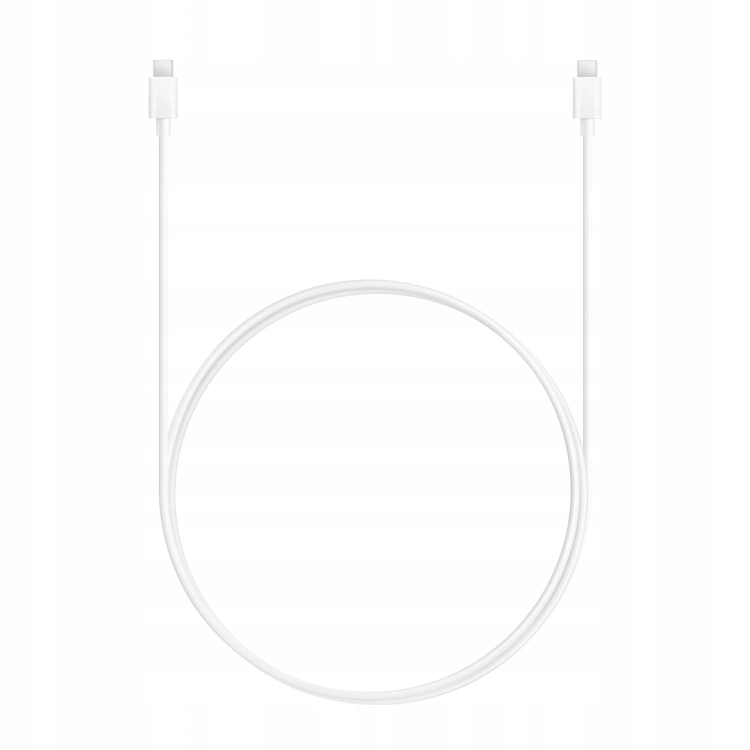 Zbliżenie na dołączony mocny, dwustronny przewód zasilający USB-C do portu szybkiego ładowania smartfona.