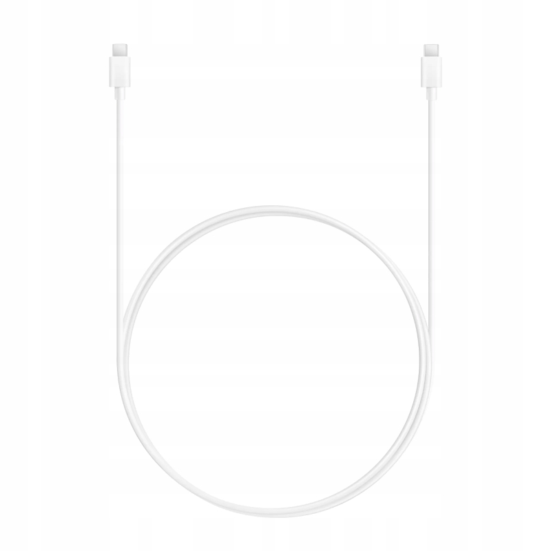 Zbliżenie na dołączony mocny, dwustronny przewód zasilający USB-C do portu szybkiego ładowania smartfona.