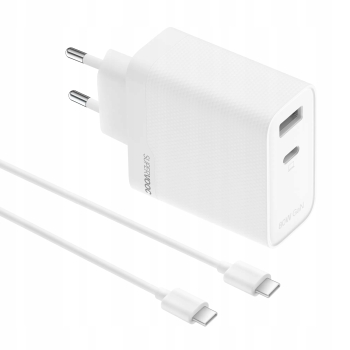 Ładowarka sieciowa Realme SUPERVOOC 80W GaN (Dual Ports) + Kabel USB-C