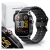 Smartwatch Realme Watch 5 w czarnej kopercie wyposażony w wyraźny ekran AMOLED.