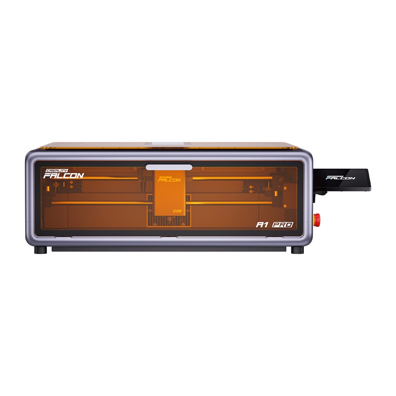 Diodowy moduł lasera 20W o ultra cienkiej plamce grawerującej w modelu Creality Falcon A1 Pro.