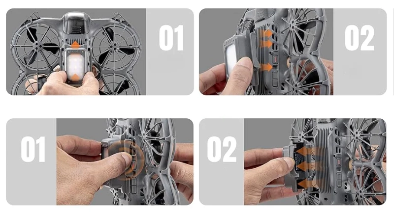 Podwozie STARTRC z oświetleniem LED do DJI Neo 2