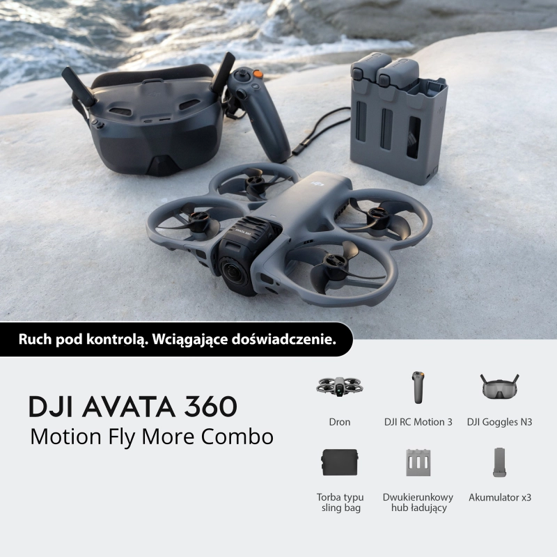 Dron-DJI-Avata-360-Motion-Fly-More-Combo-ruch-pod-kontrola-wciagajace-doswiadczenie