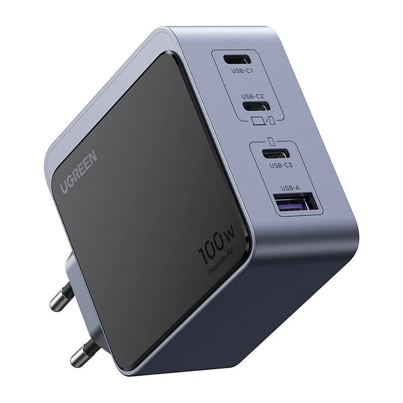 Ladowarka-sieciowa-35043-Ugreen-Nexode-Air-100W-3x-USB-C-USB-szara