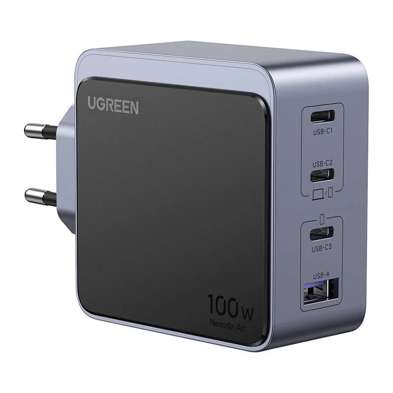 Ladowarka-sieciowa-UGREEN-Nexode-S-100W-3xUSB-C-USB-szara